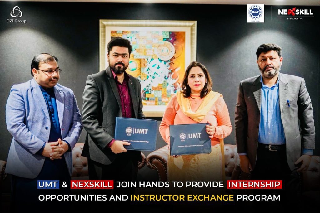 NEXSKILL SIGNED AN MOU WITH UMT