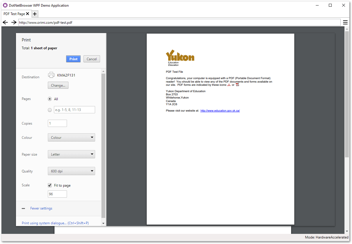 CSS Media Query for Print Styles