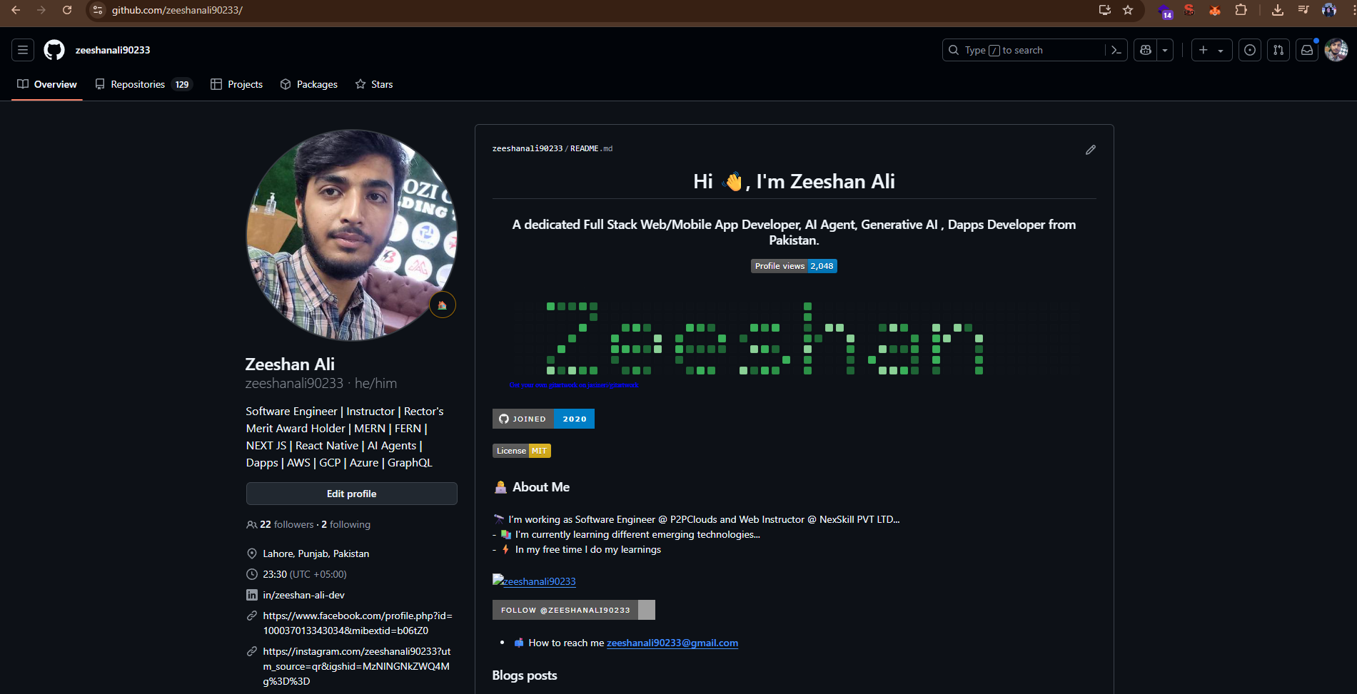 Zeeshan Ali's GitHub Profile for Coding Resources