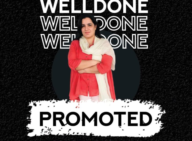 Congratulations  On Your Promotion _ Sidra Sadaf