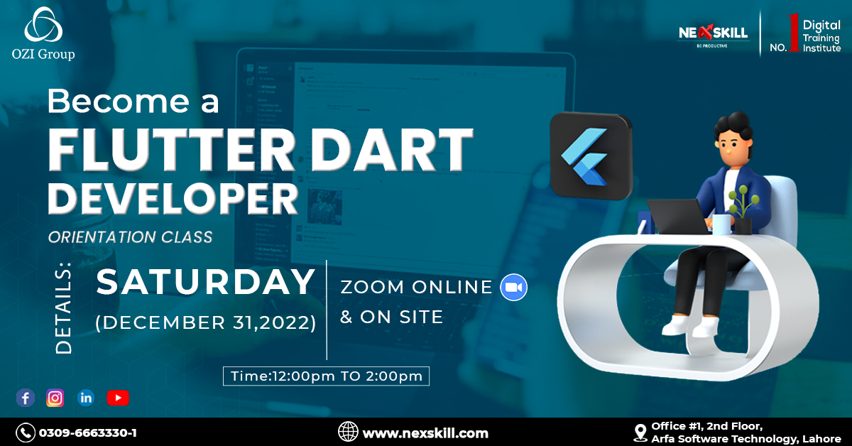 Flutter Dart Developer Program In Lahore By