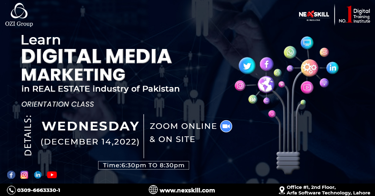 Digital Media Marketing Program In Lahore By NexSkill