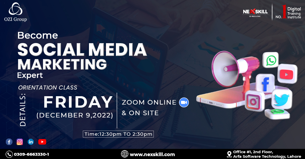 Social Media Marketing Program in Lahore by Nesxkill