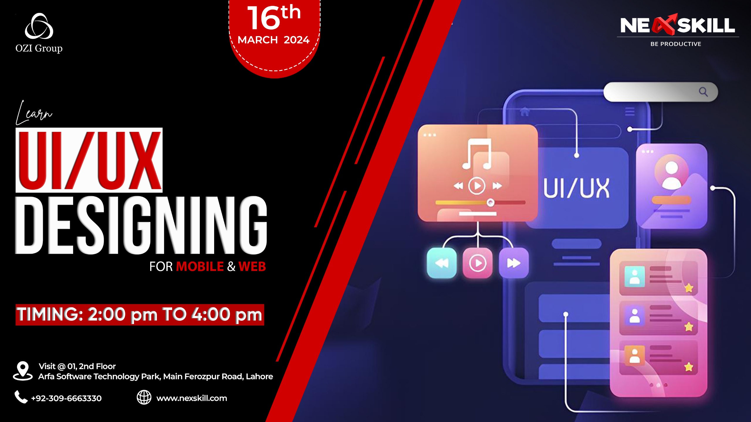 UI UX Designing event march